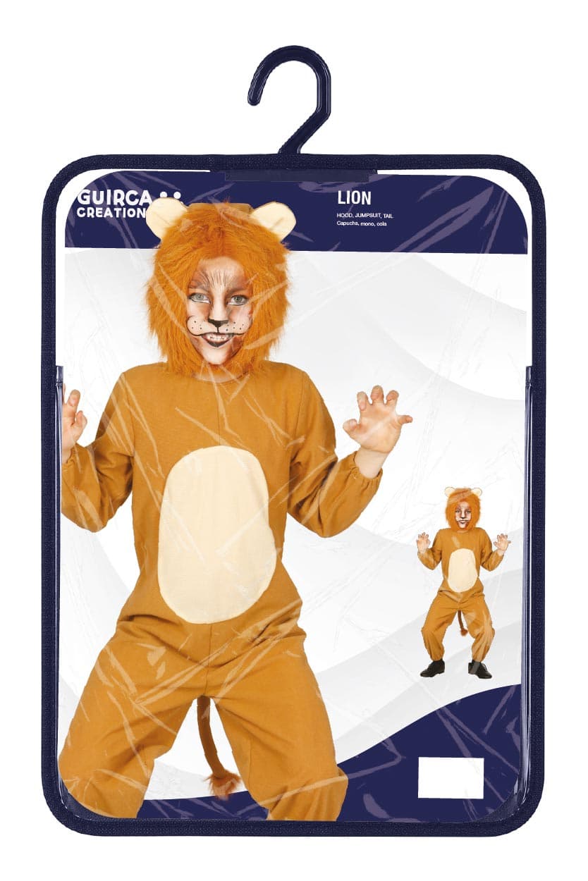 Løve – kostume til børn, brun, model 83369