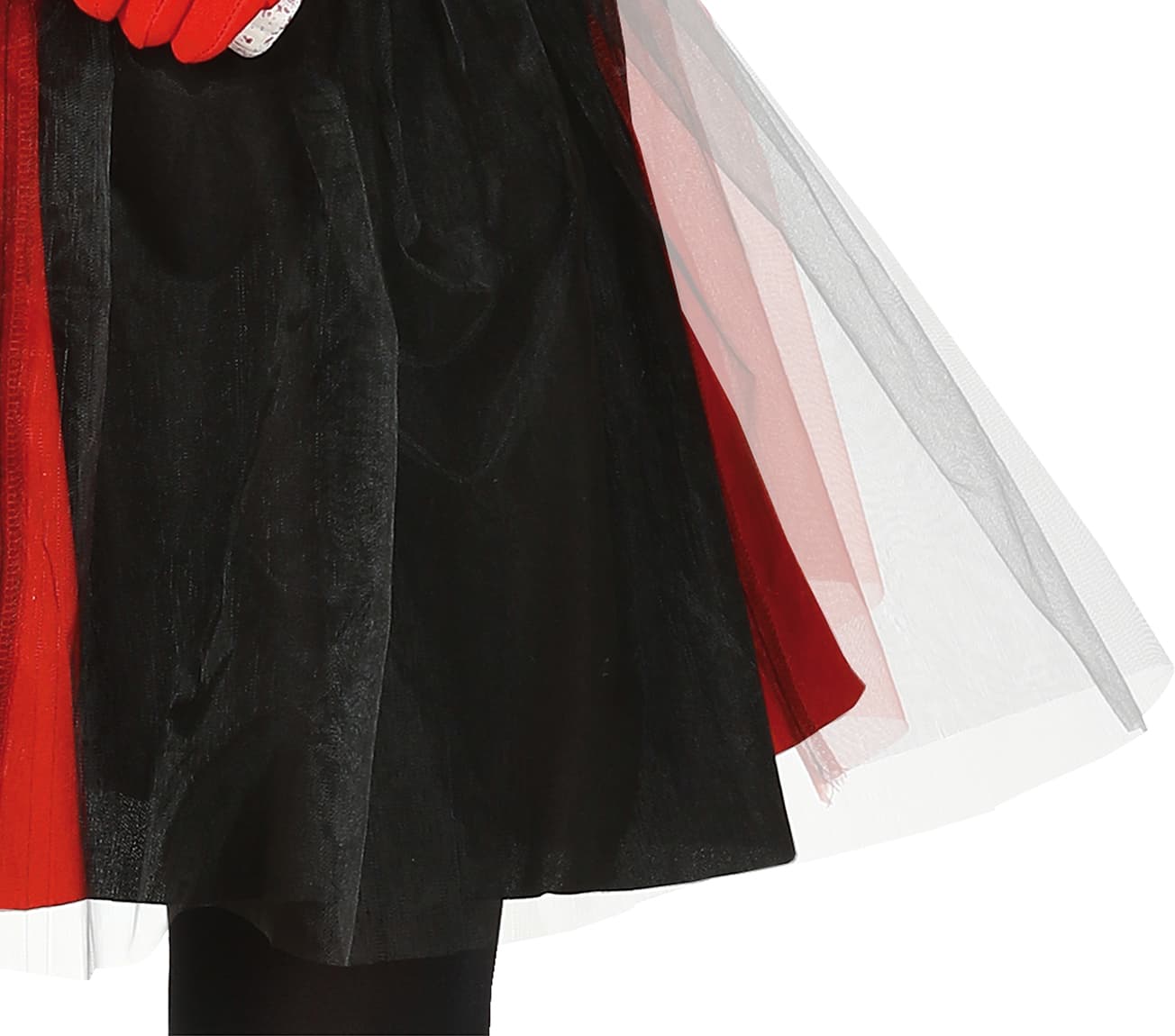 Rød harlekin – kostume til piger