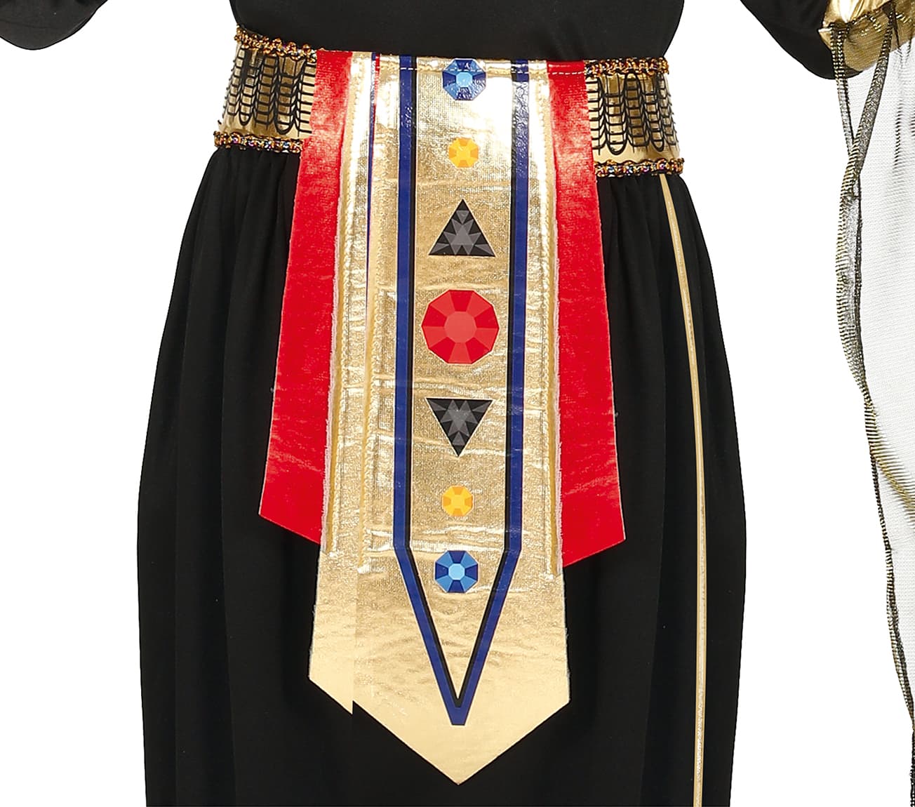 Egyptisk – kostume til piger, sort og guld, model 83548