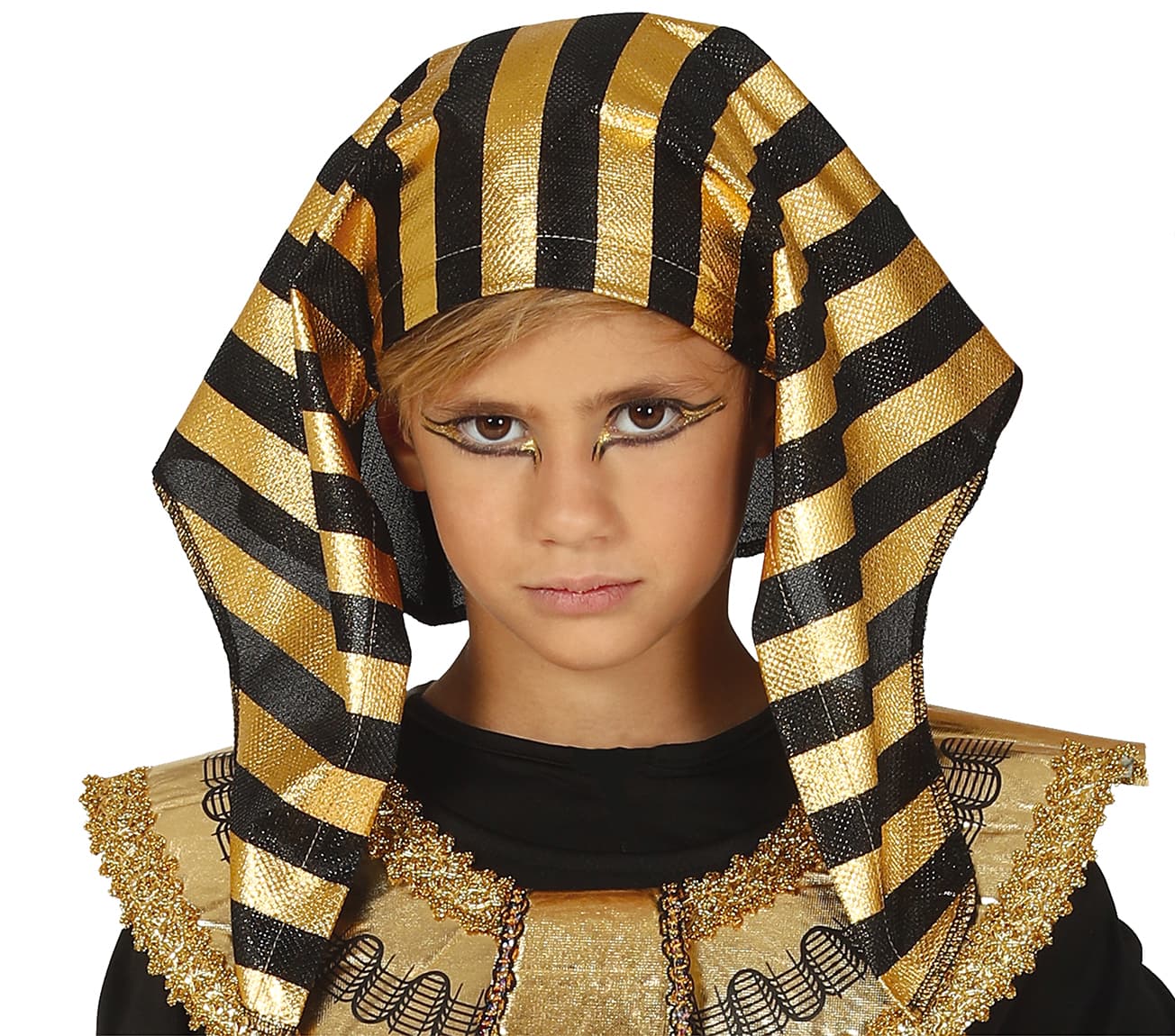 Egyptisk – kostume til drenge, sort og guld