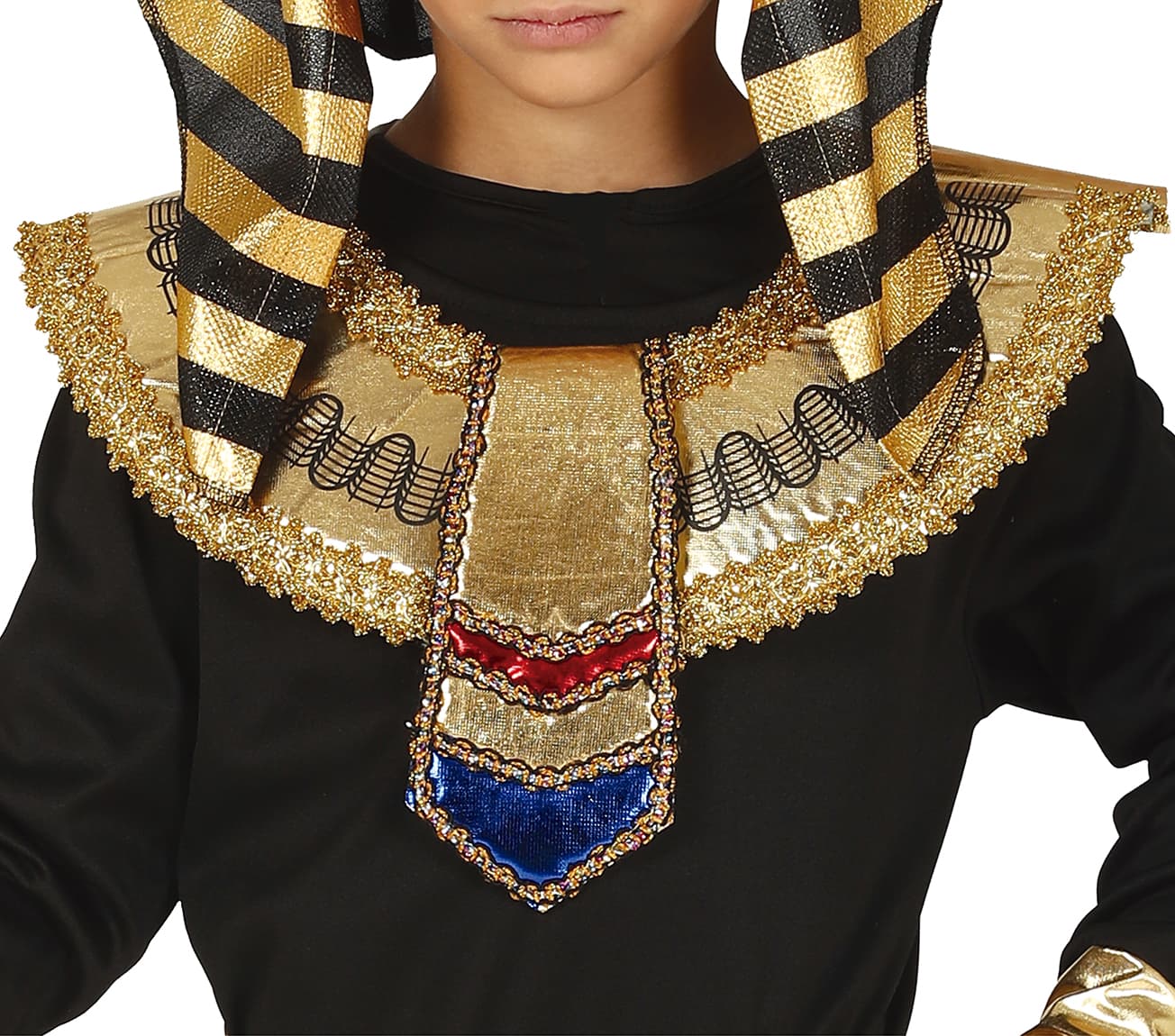 Egyptisk – kostume til drenge, sort og guld
