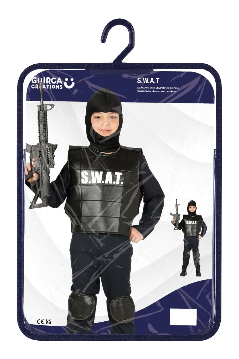 SWAT-politi – kostume til drenge