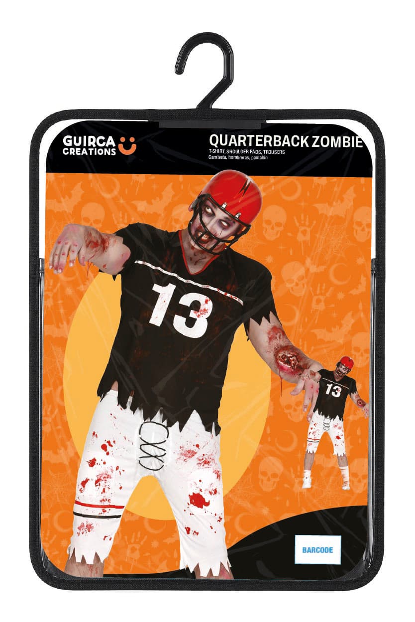 Quarterback-zombie – kostume til herrer