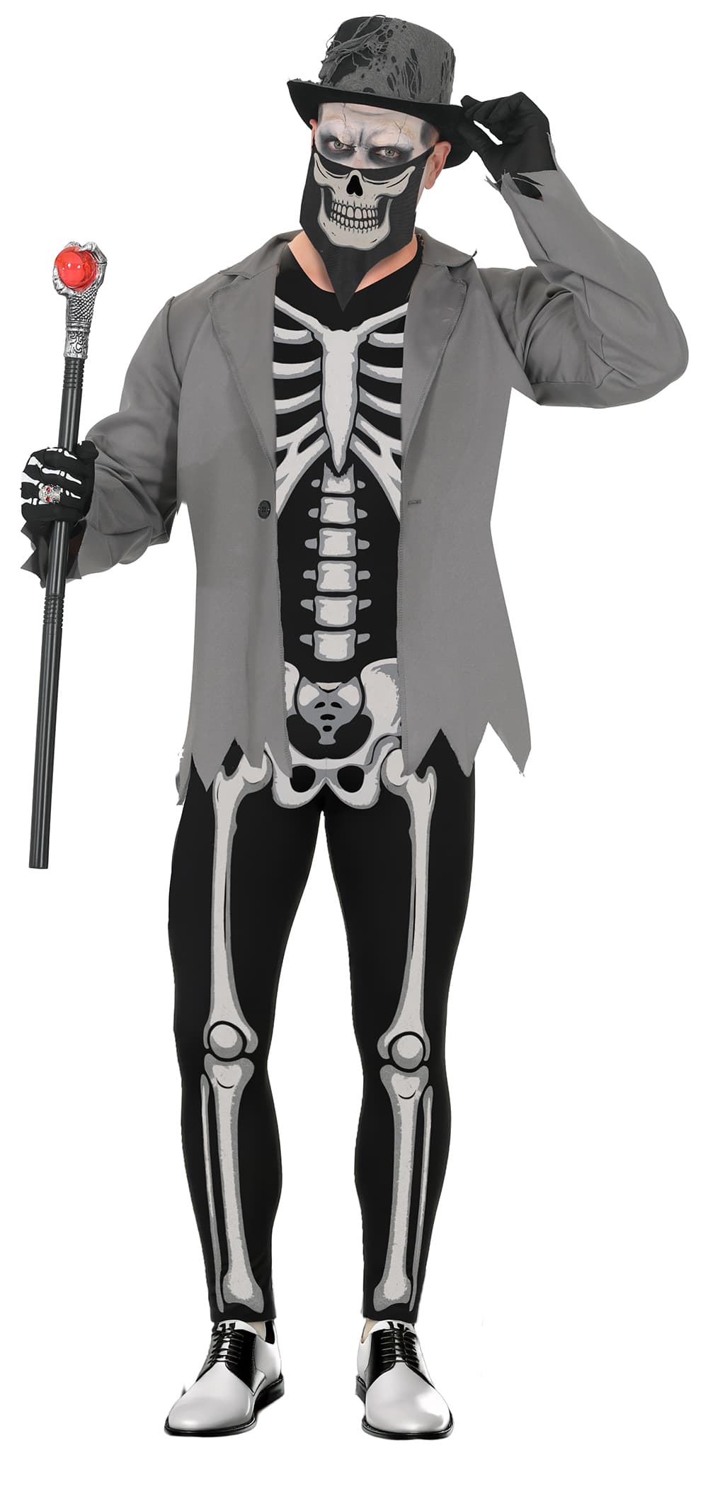 Skeletjakkesæt – kostume til herrer