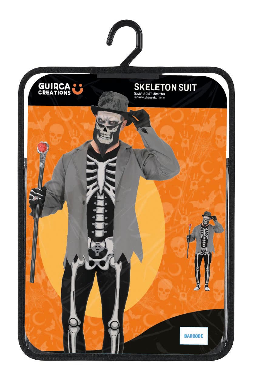 Skeletjakkesæt – kostume til herrer