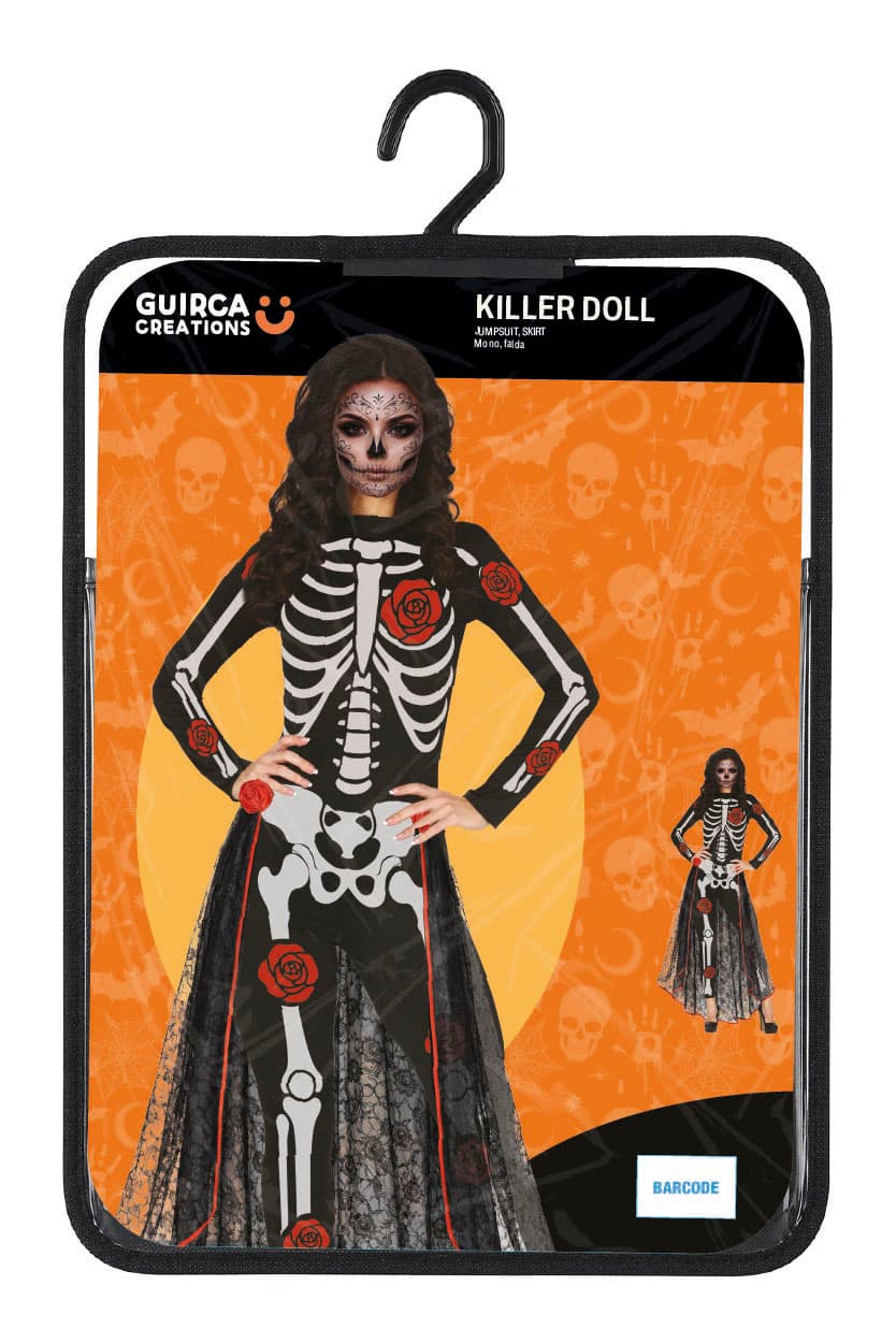 Catrina med blomster – kostume til damer