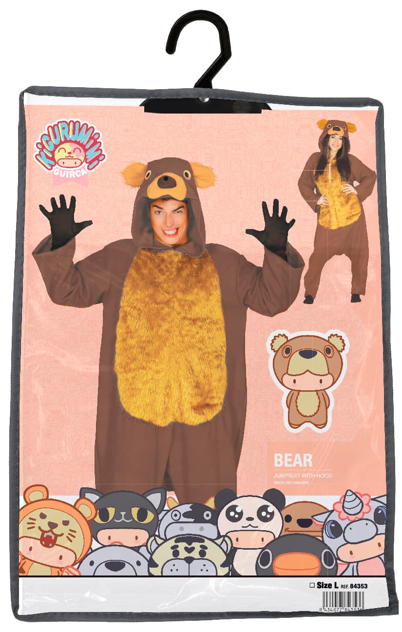 Bjørne-kigurumi – kostume til voksne