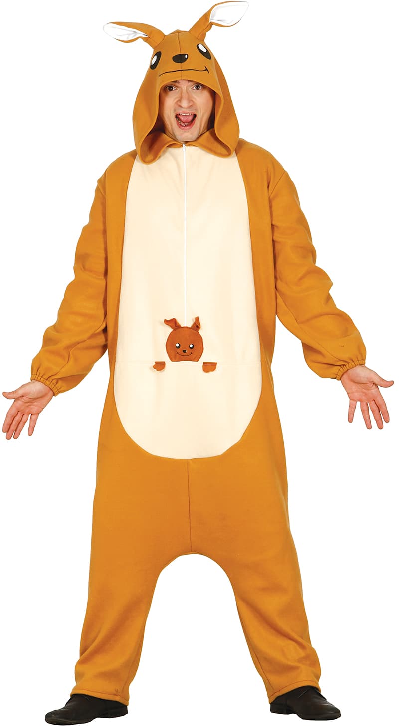 Kænguru-kigurumi – kostume til voksne