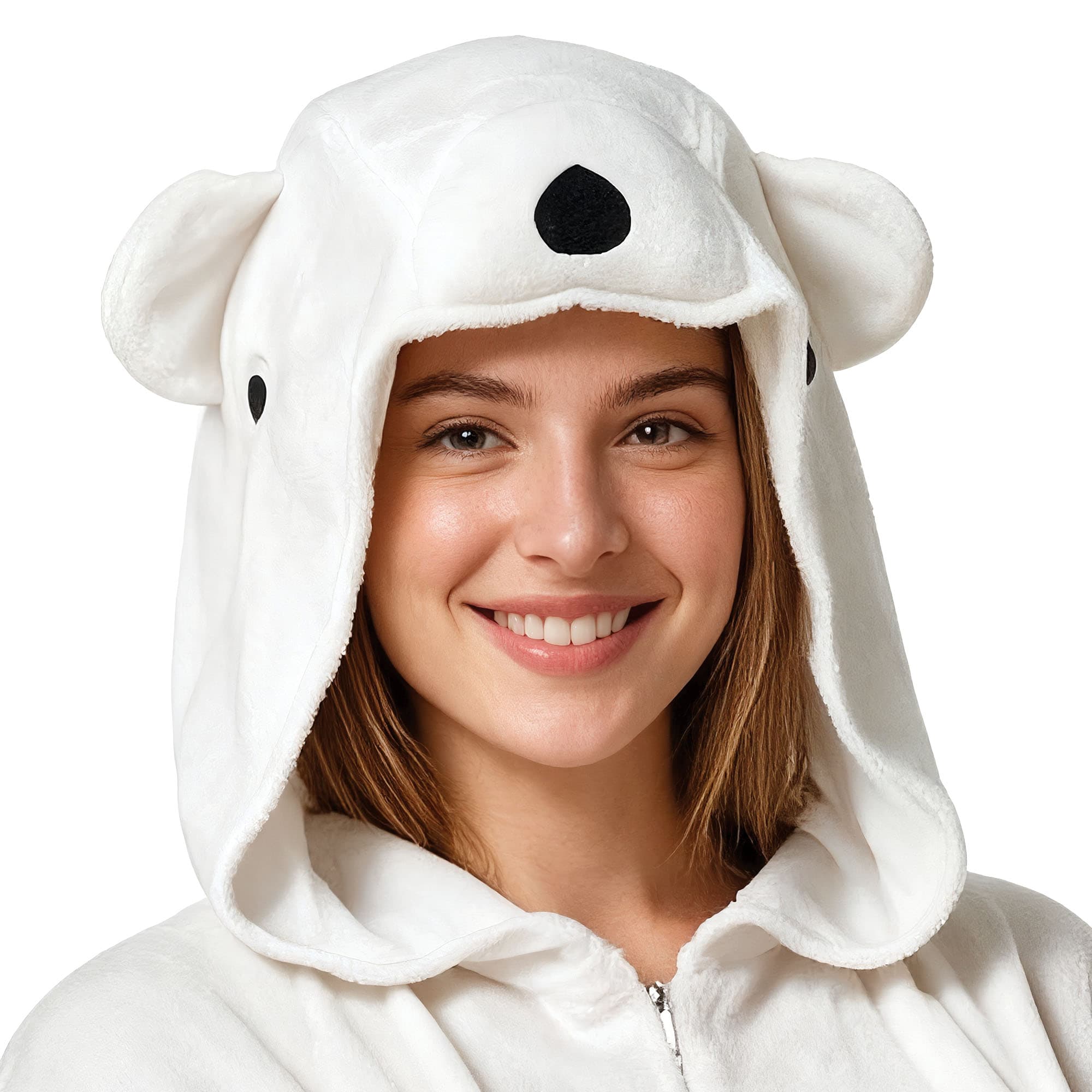 Isbjørn-kigurumi – kostume til voksne