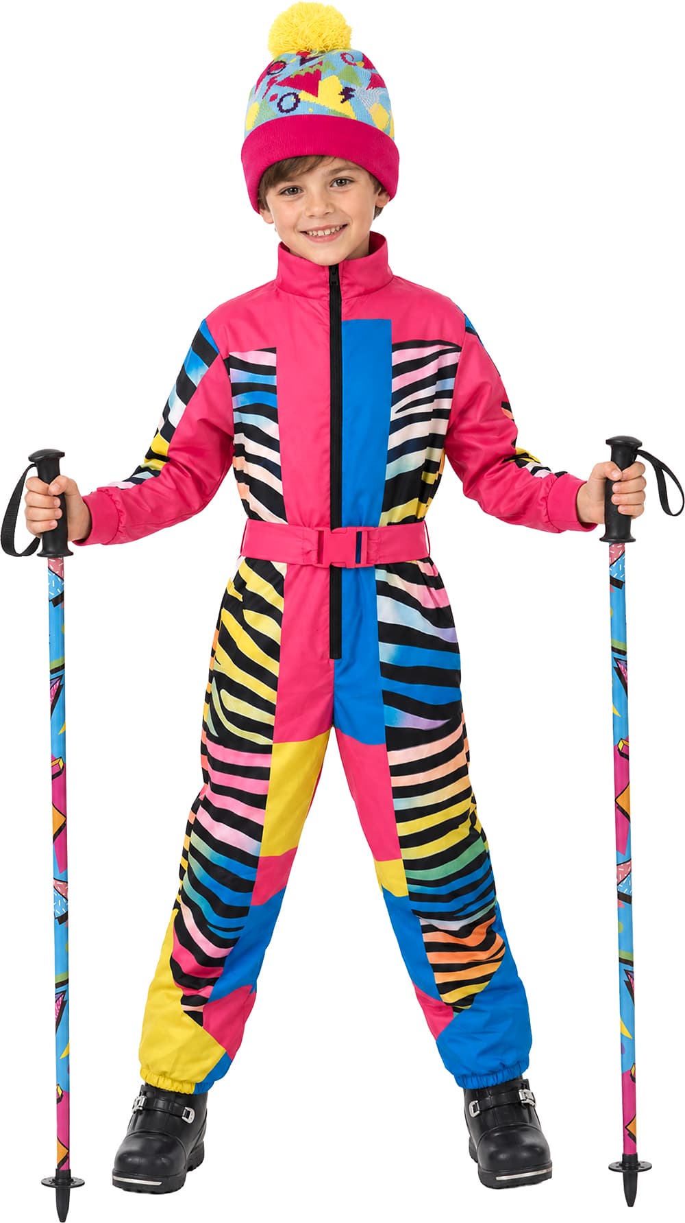 Neonskiløber – kostume til børn
