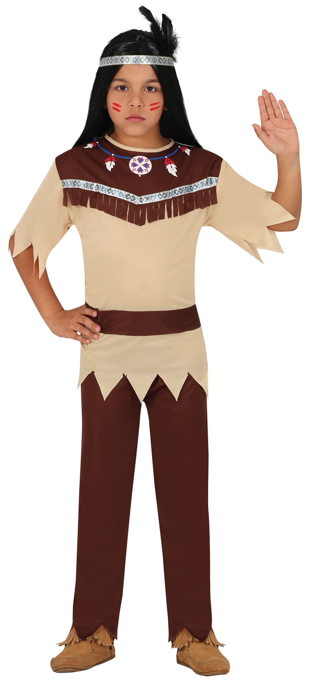 Cherokee-indianer – kostume til drenge