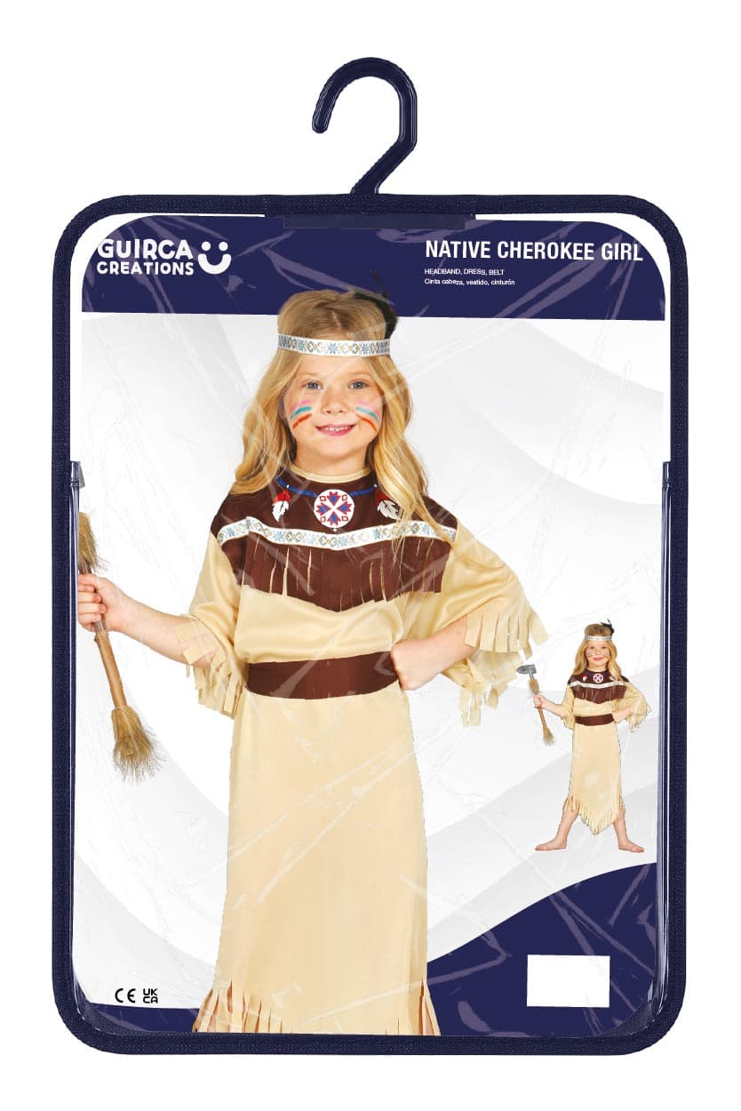 Cherokee-indianer – kostume til piger