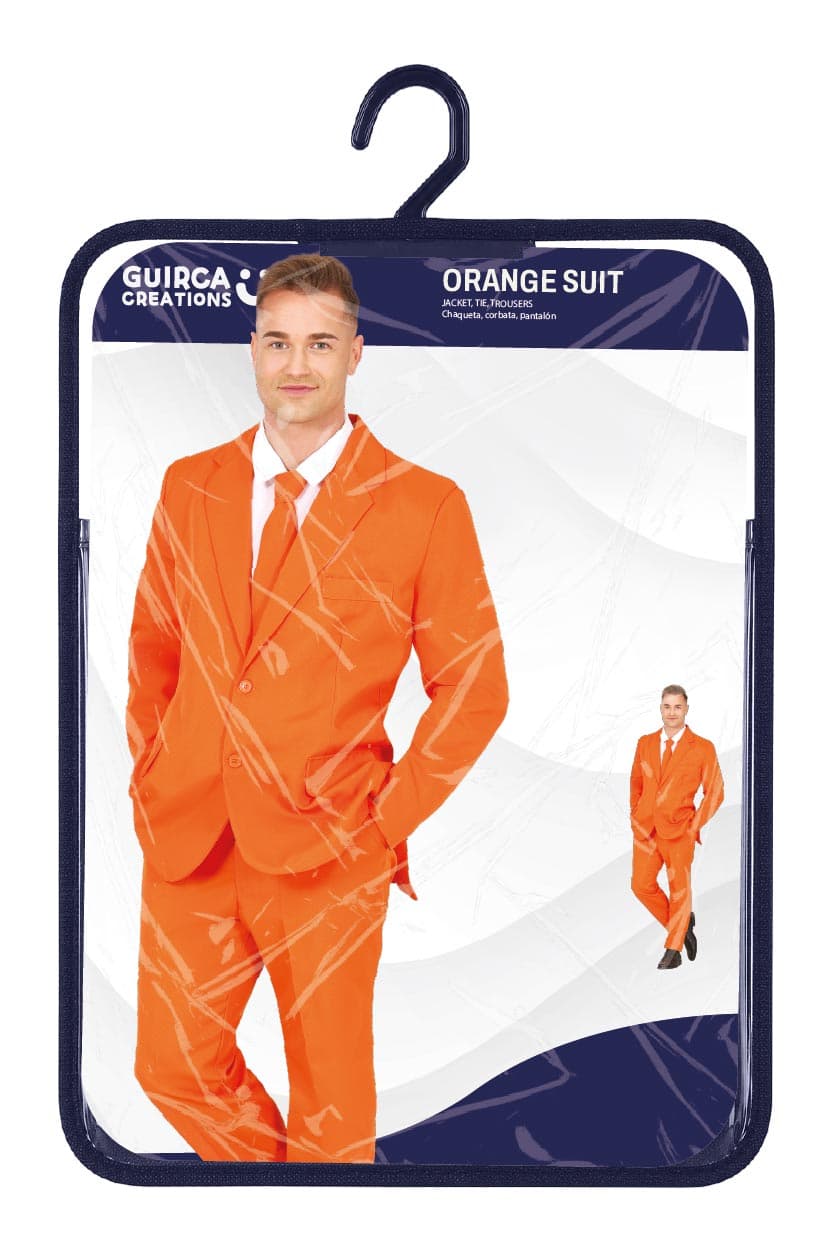 Orange jakkesæt – kostume til herrer