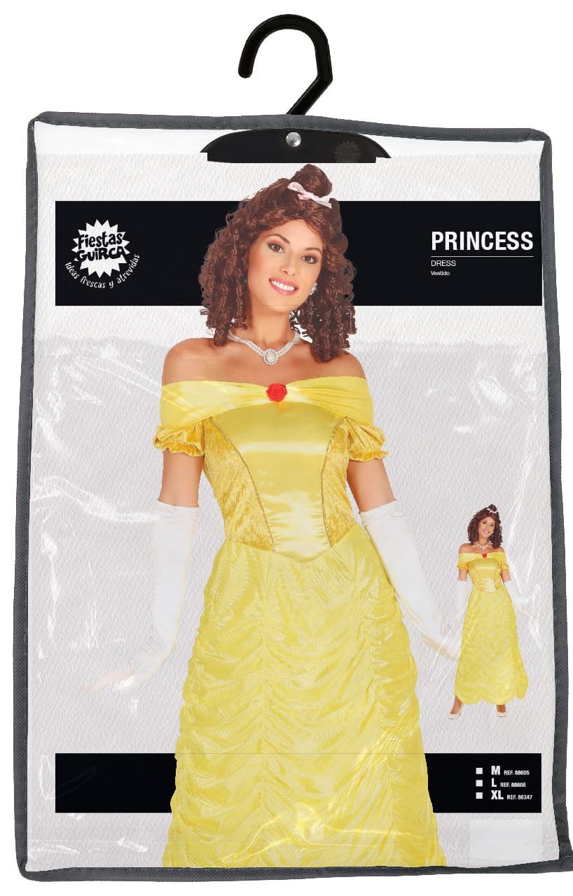 Prinsesse – kostume til damer, gul