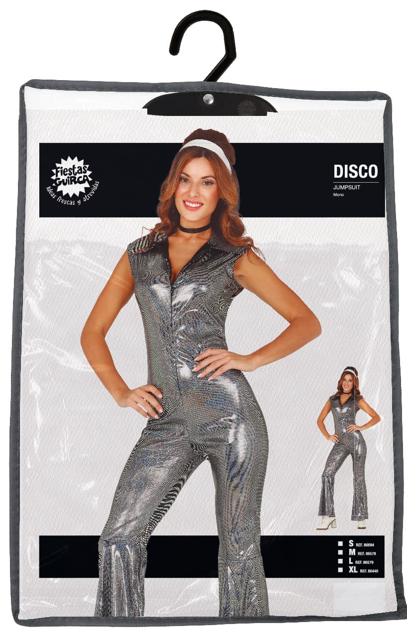 Disco – kostume til damer, sølv