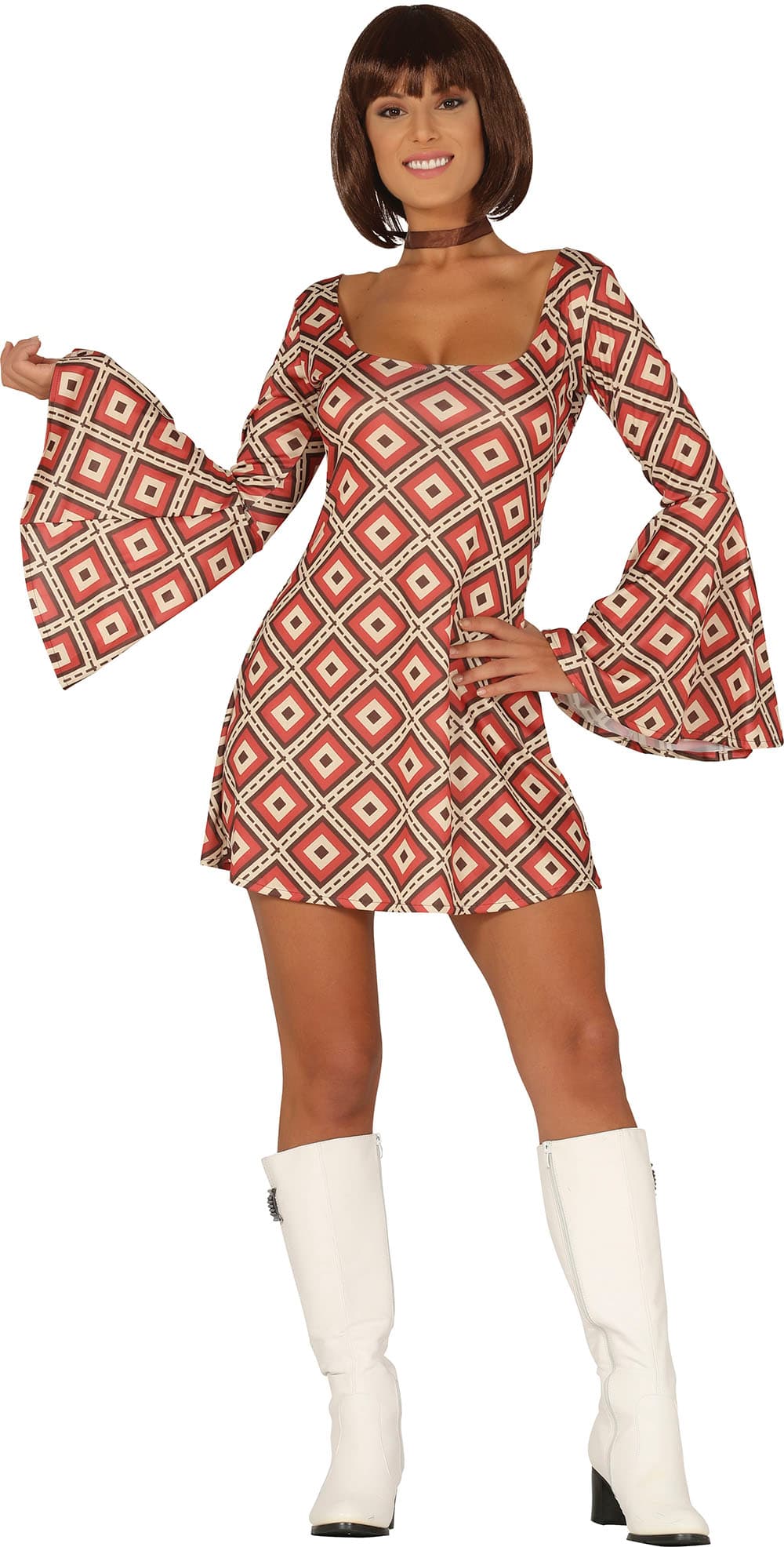 Disco – kostume til damer, flerfarvet, model 86445