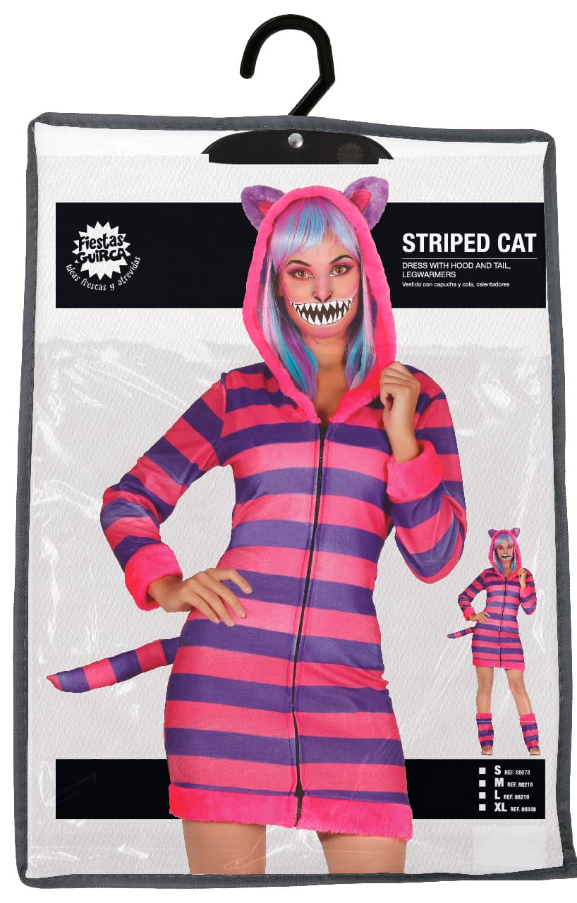 Stribet kat – kostume til damer