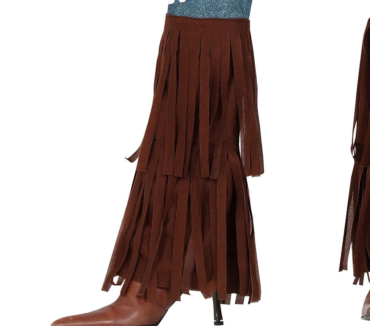 Hippie – kostume til damer, brun og flerfarvet, model 86565