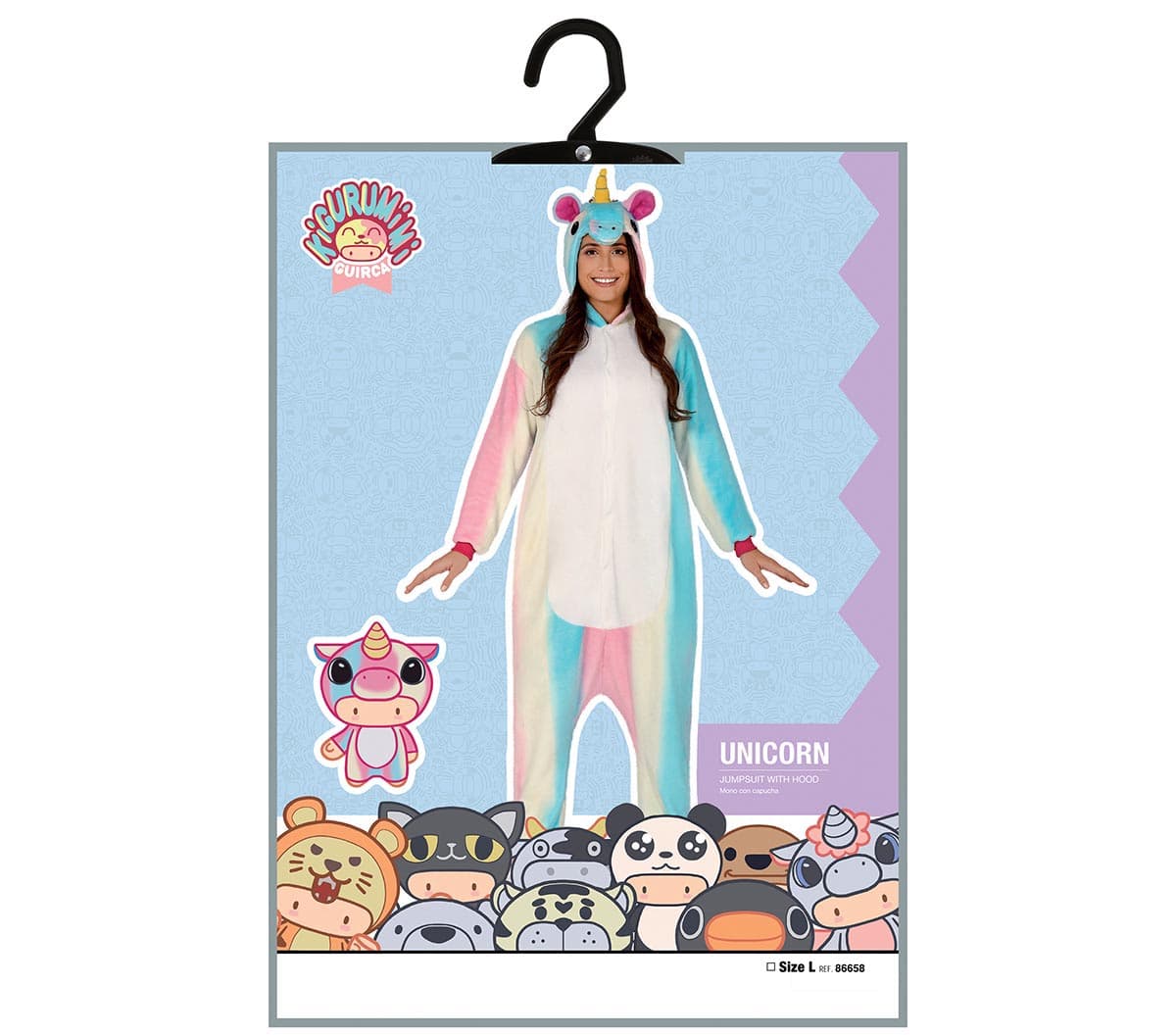Enhjørning-kigurumi – kostume til voksne