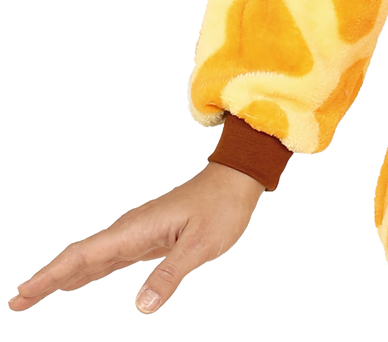 Giraf-kigurumi – kostume til voksne, hvid og gul