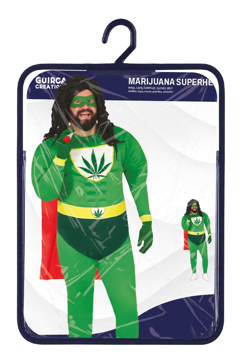 Marihuana-superhelt – kostume til herrer