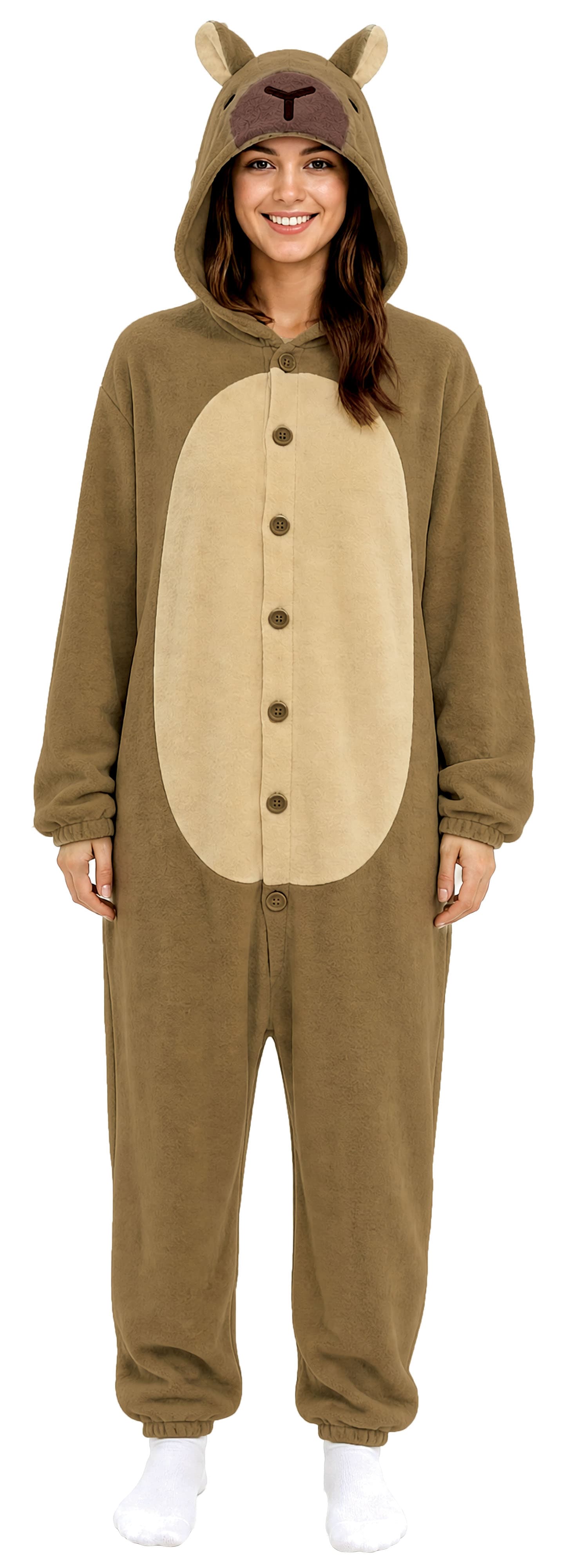 Capybara-pyjamas – kostume til damer