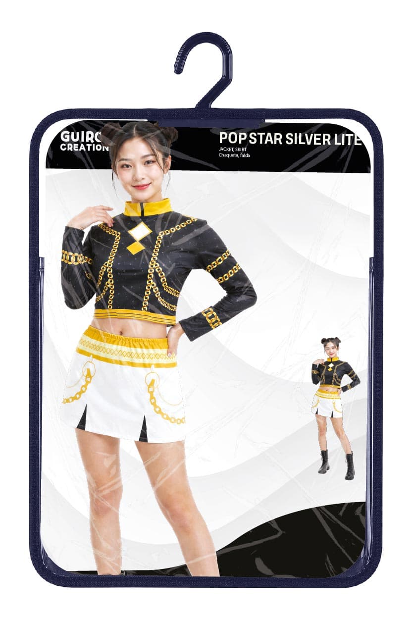 Popstjerne Silver Lite – kostume til børn og voksne