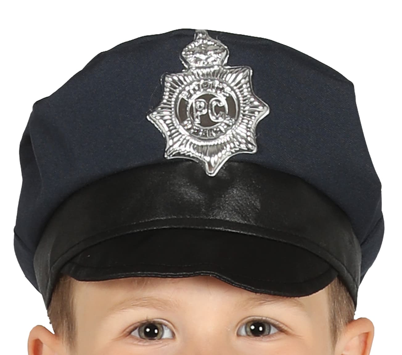 Politi – kostume til drenge, blå, model 87455