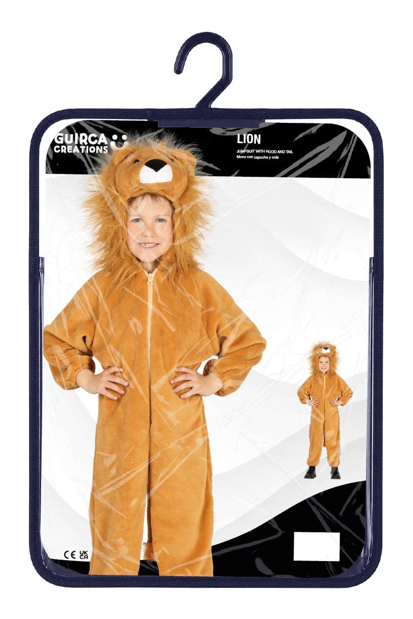 Løve – kostume til børn, brun, model 87488