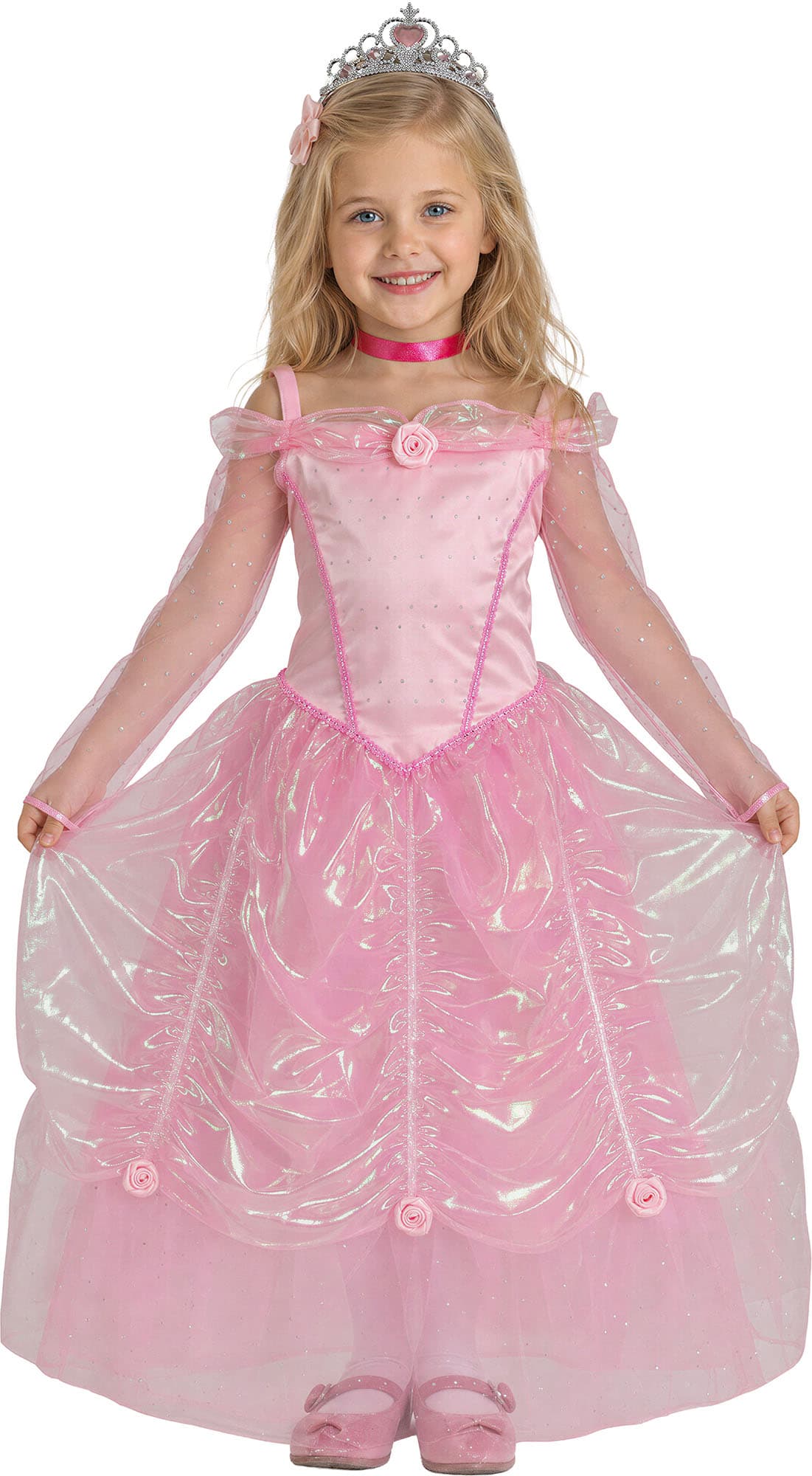 Lyserød prinsesse – kostume til piger, model 87535