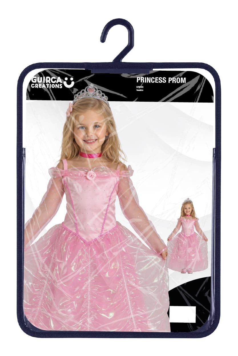 Lyserød prinsesse – kostume til piger, model 87535