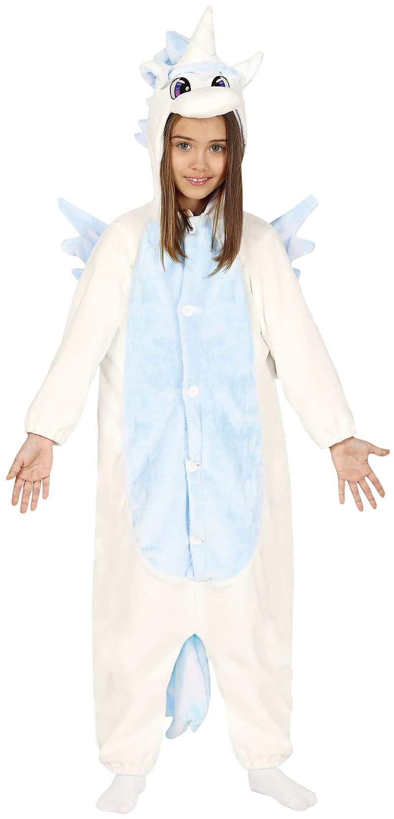 Enhjørning-kigurumi – kostume til børn, hvid