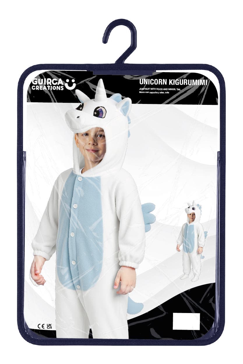 Enhjørning-kigurumi – kostume til børn, hvid