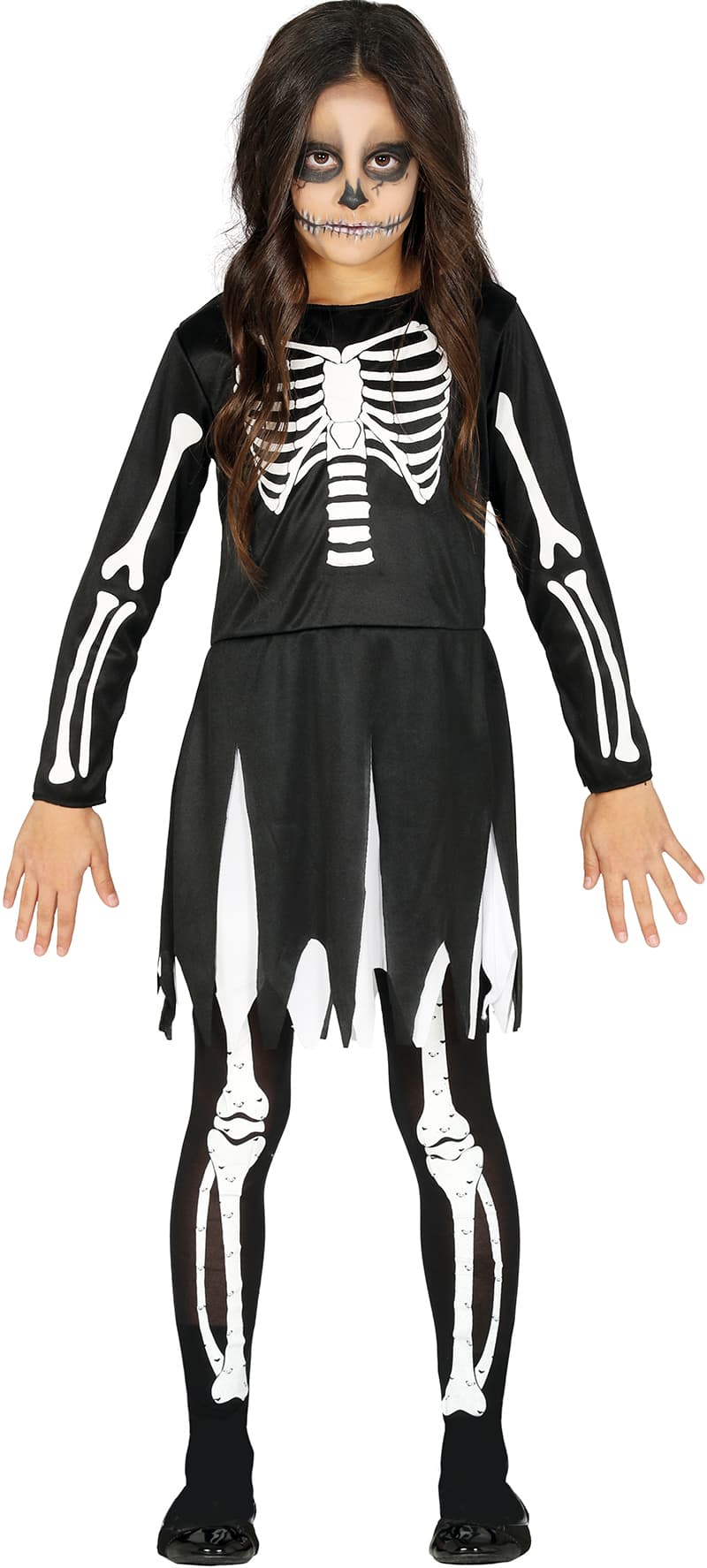Skelet – kostume til piger, model 87748