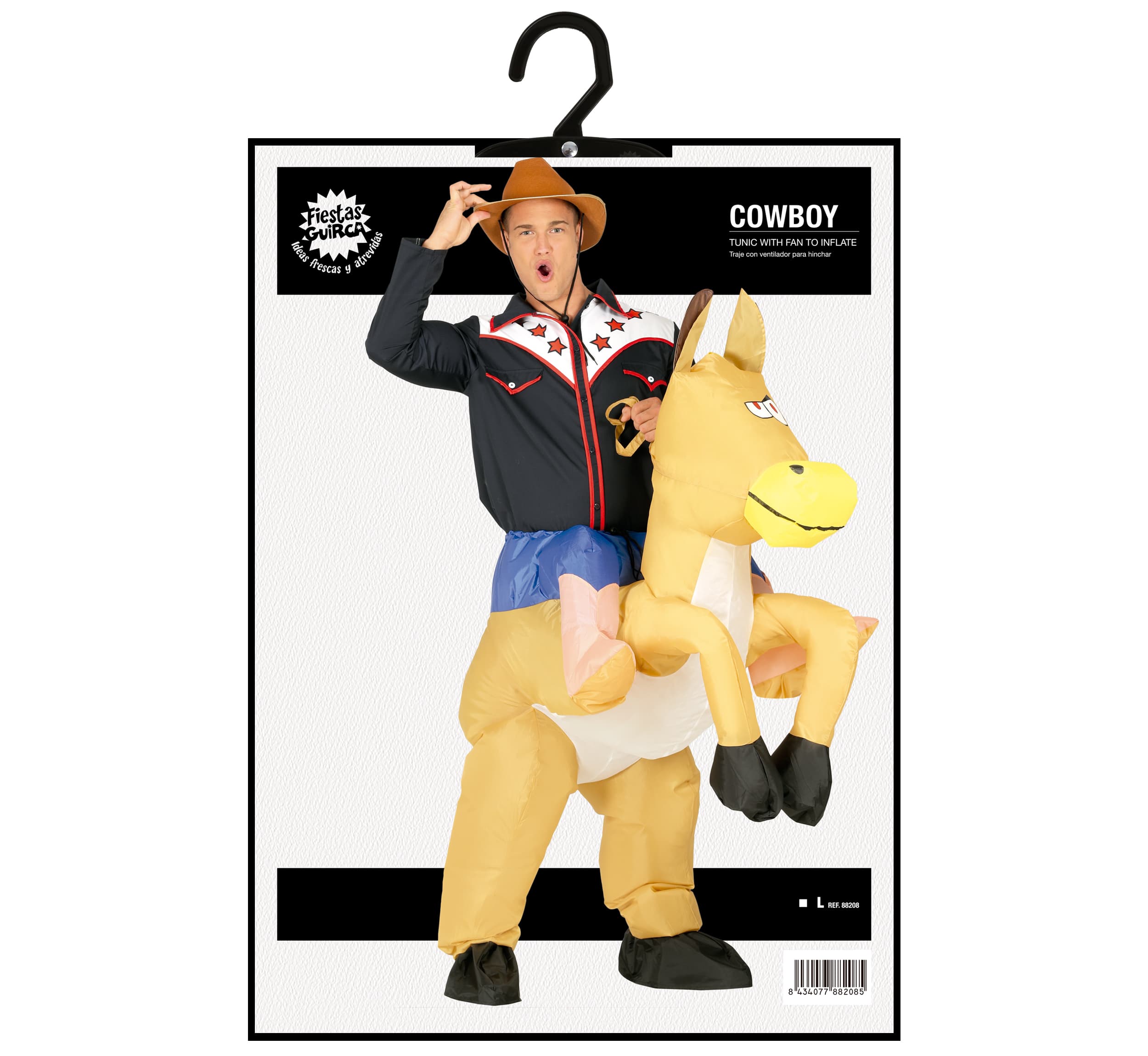 Oppustelig cowboy – kostume til herrer