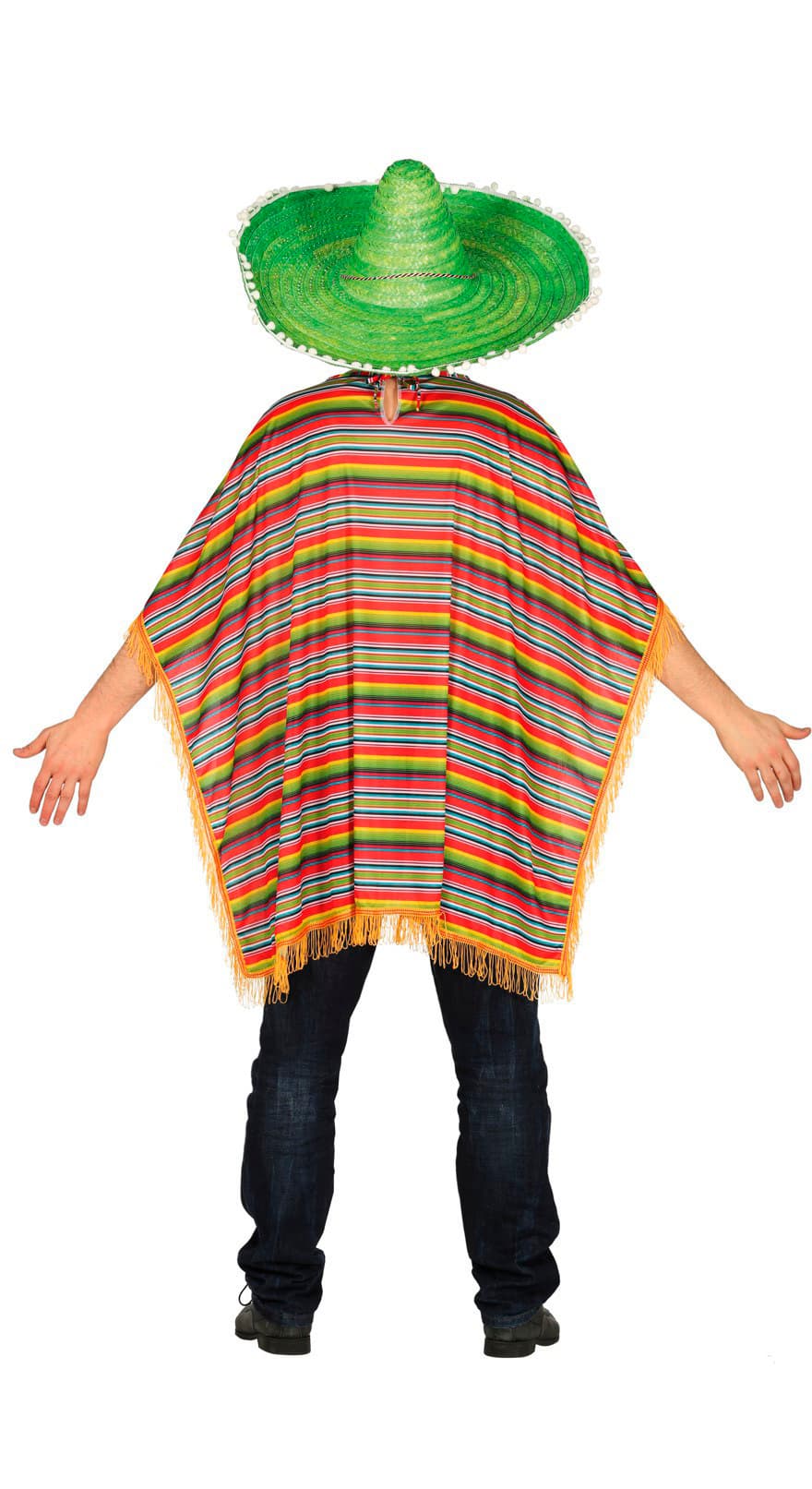 Mexicansk poncho – kostume til voksne