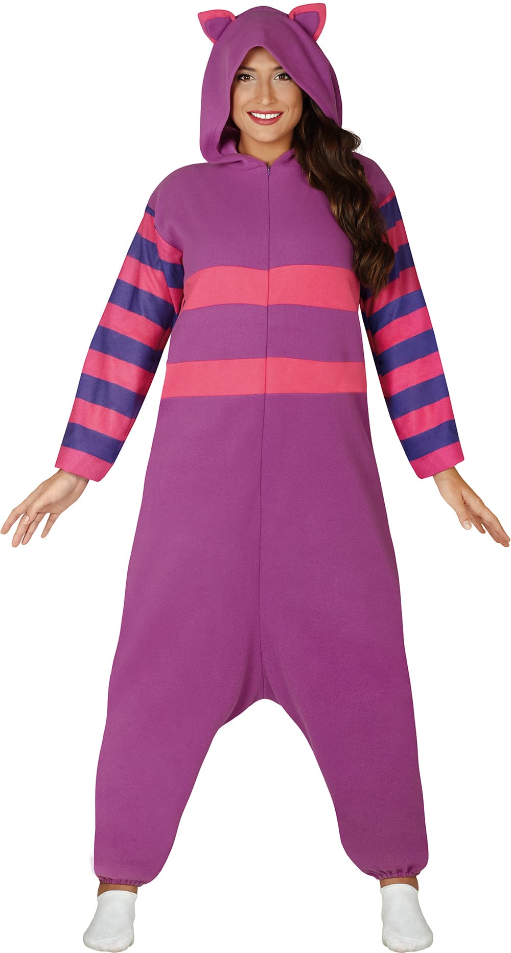Lilla kattepyjamas – kostume til voksne