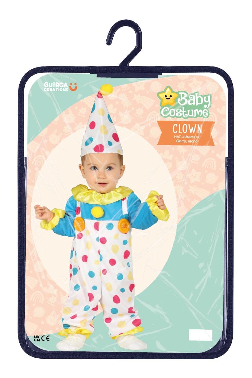 Prikket klovn – kostume til baby