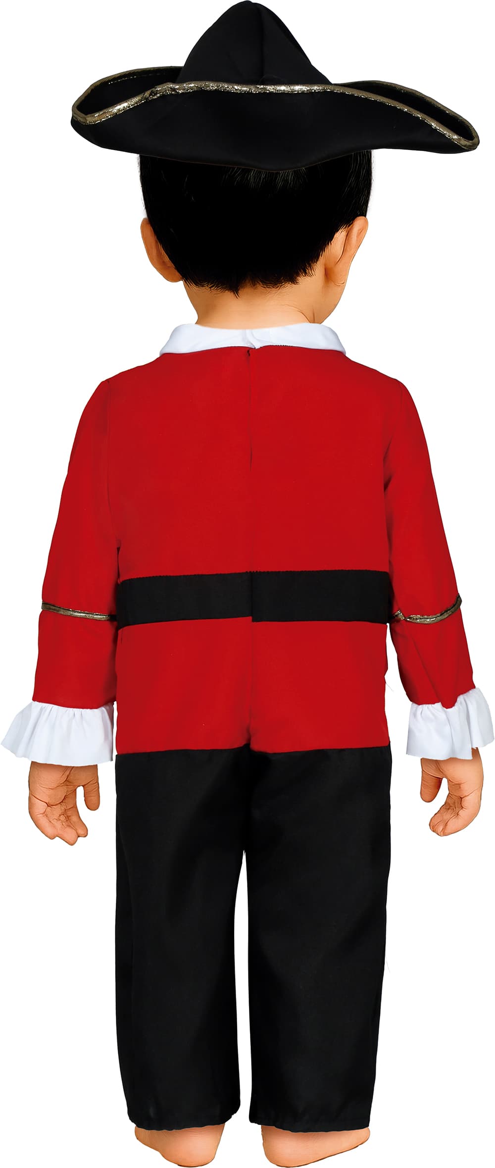 Pirat – kostume til baby, bordeaux og sort