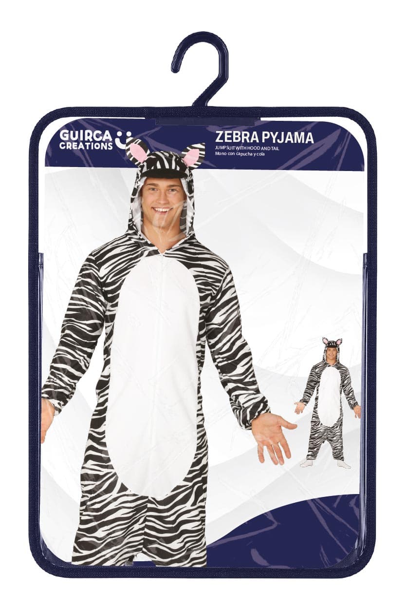 Zebra-kigurumi – kostume til voksne