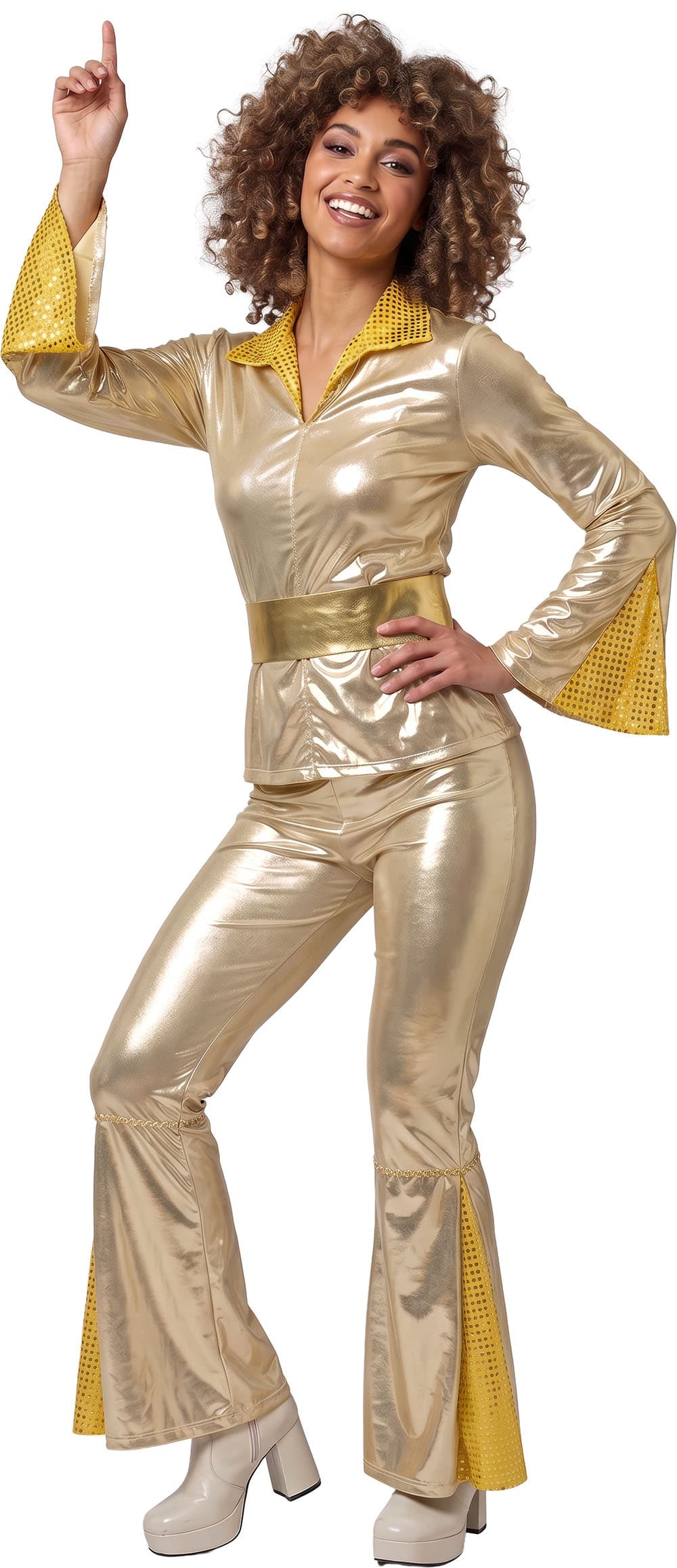 Disco i guld – kostume til damer