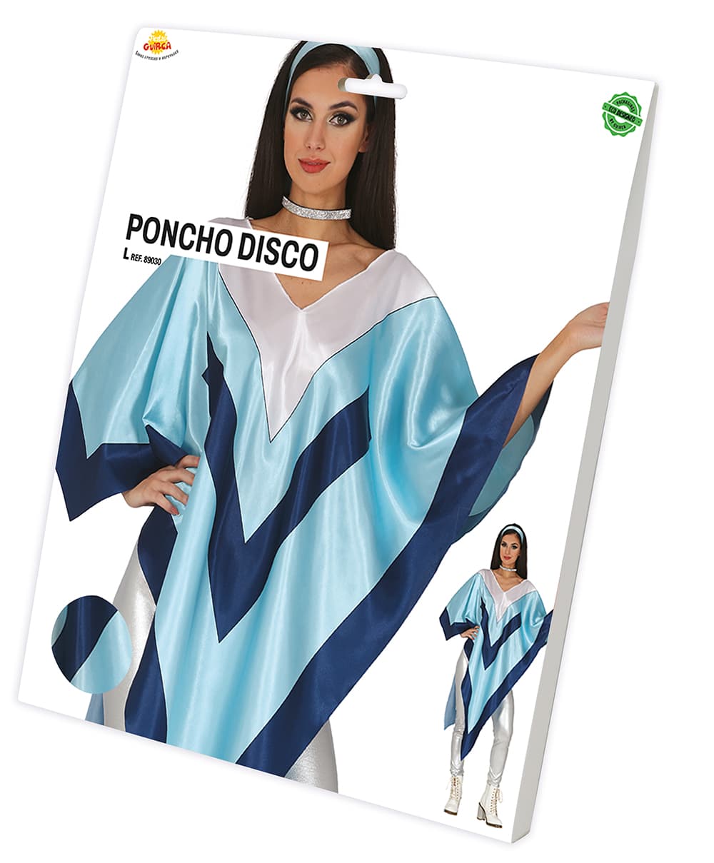 Discoponcho – kostume til damer
