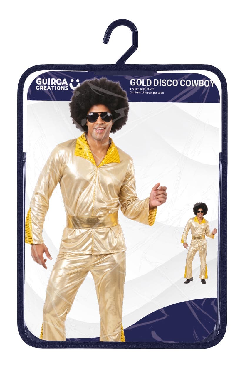 Discocowboy i guld – kostume til herrer
