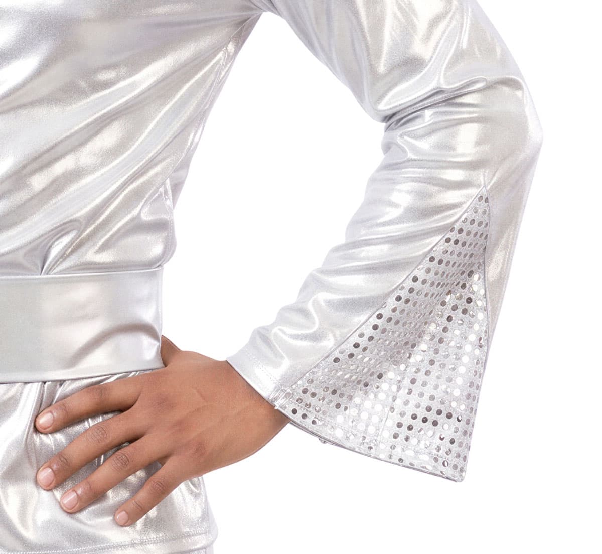 Discocowboy i sølv – kostume til herrer