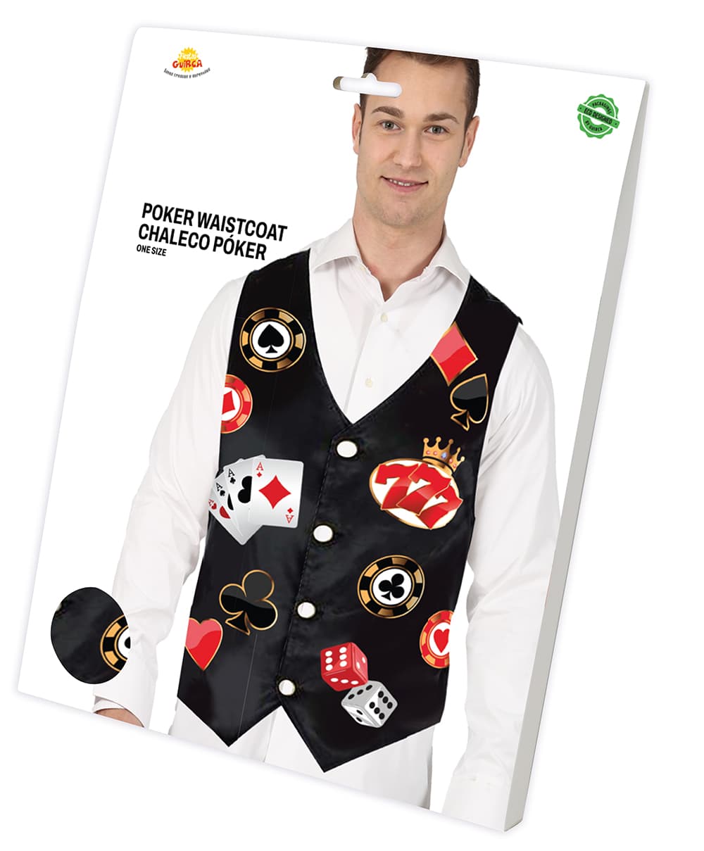 Pokervest, til voksne