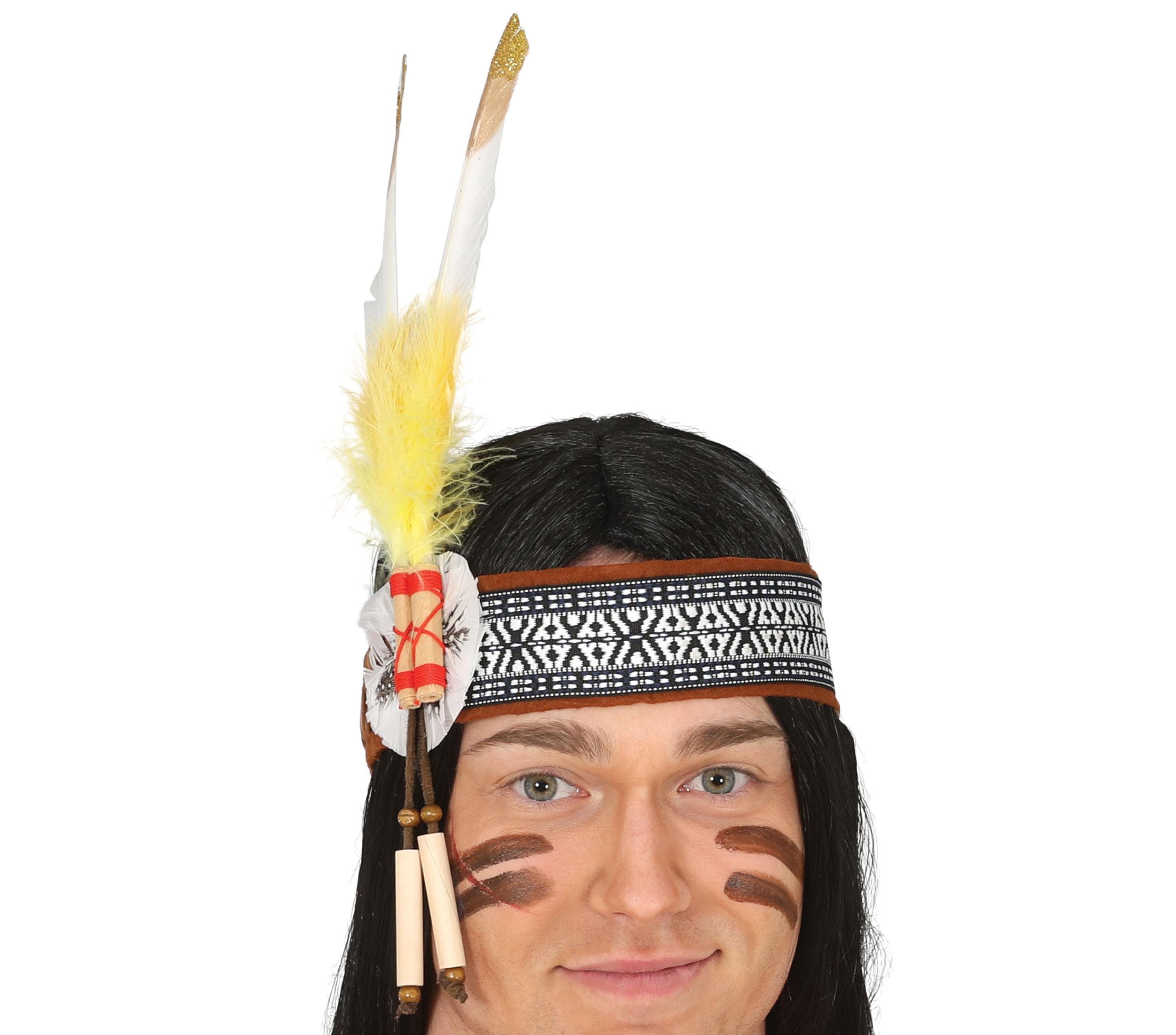 Indianerpandebånd med fjer, ekstra