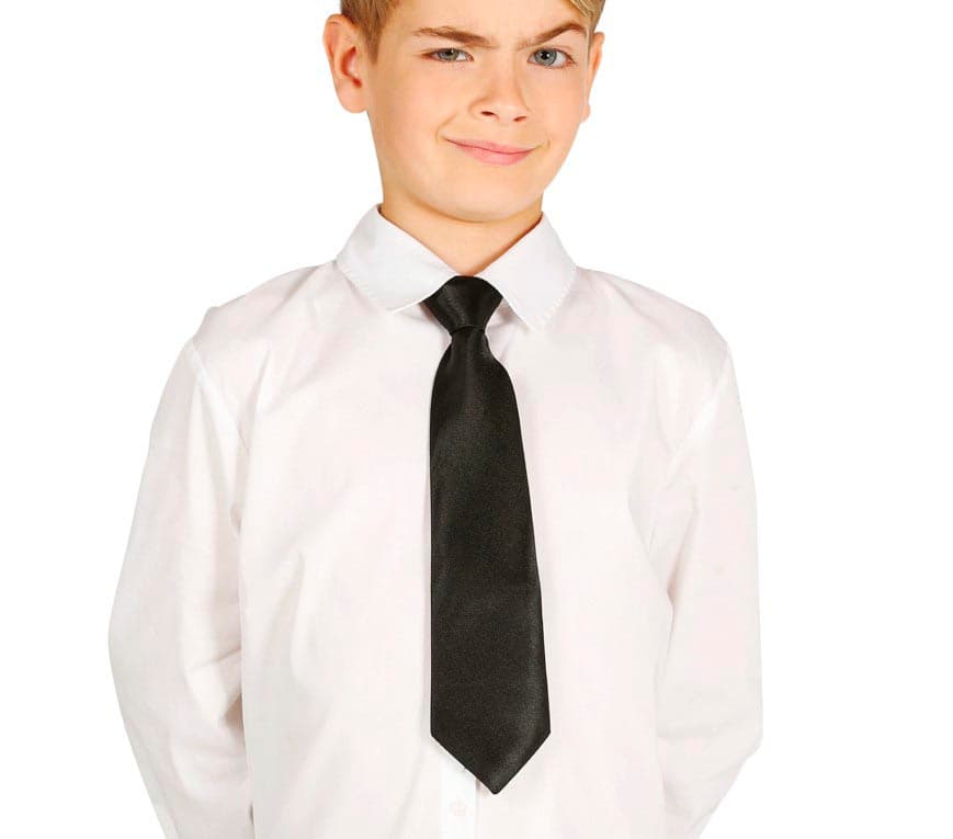 Sort slips til børn, 30 cm