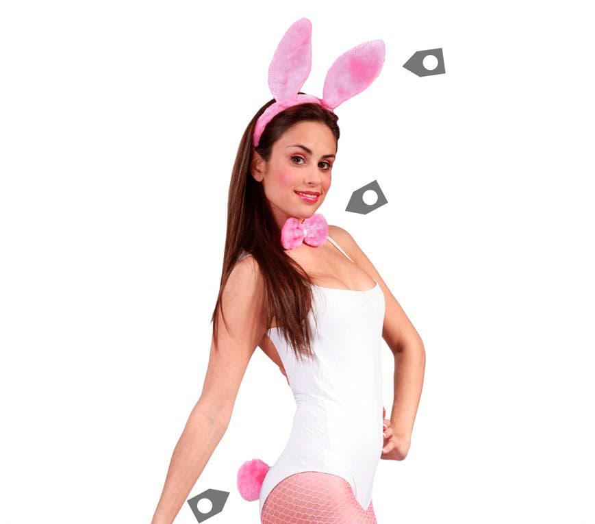 Lyserødt bunnygirl-sæt