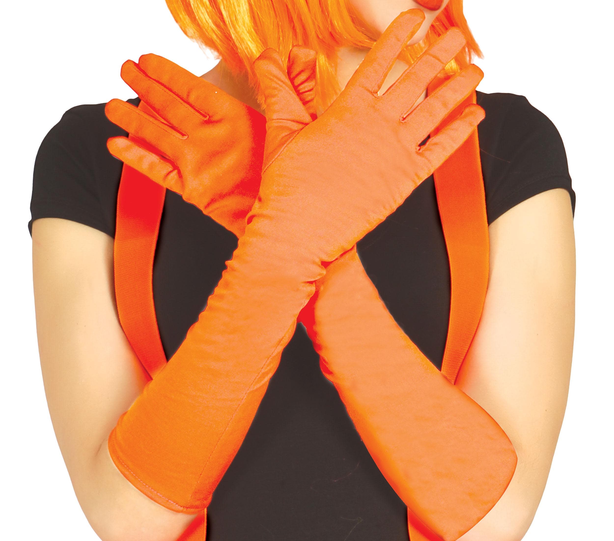 Handsker, 42 cm, neonorange