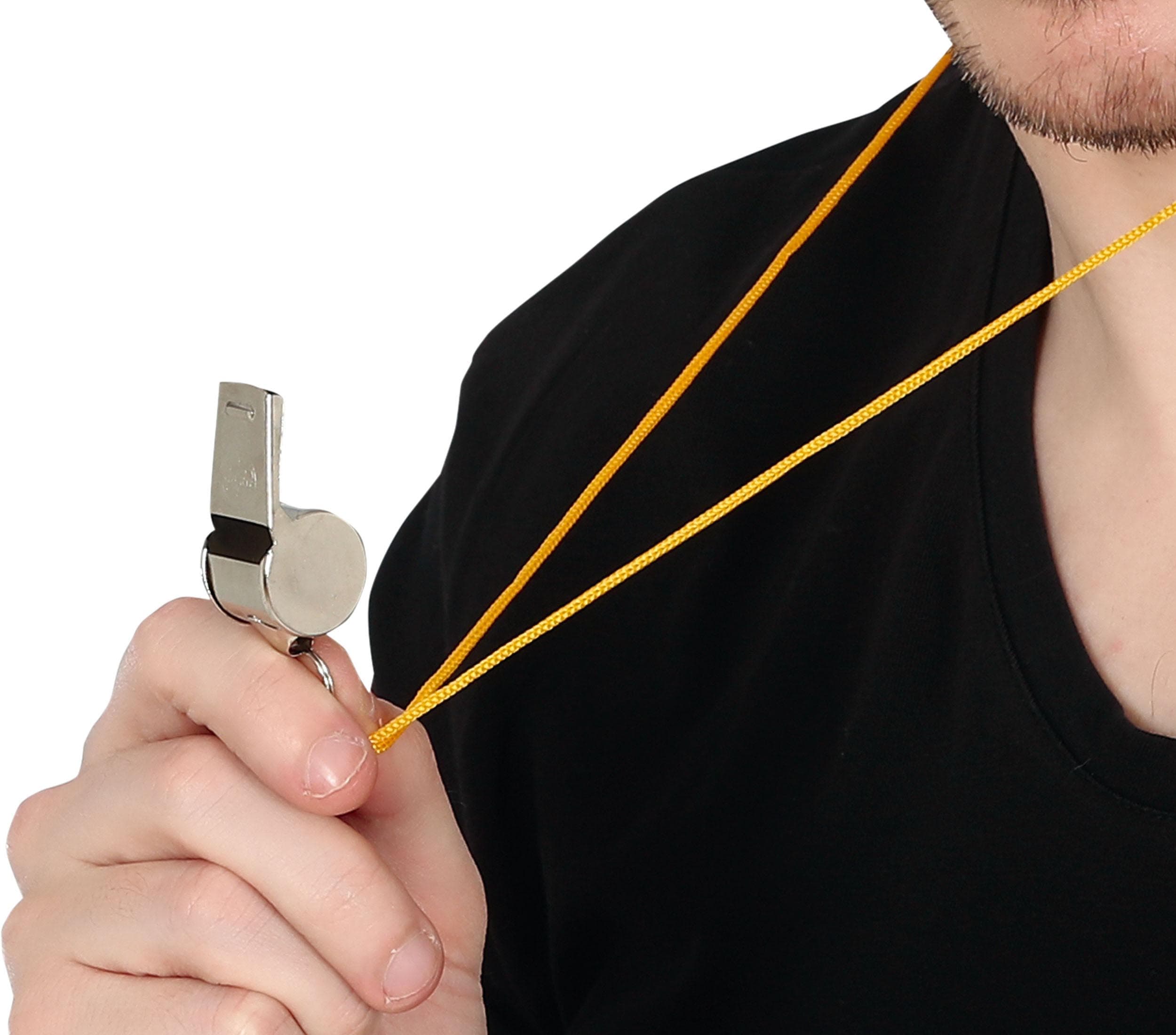 4 metalfløjter med snor